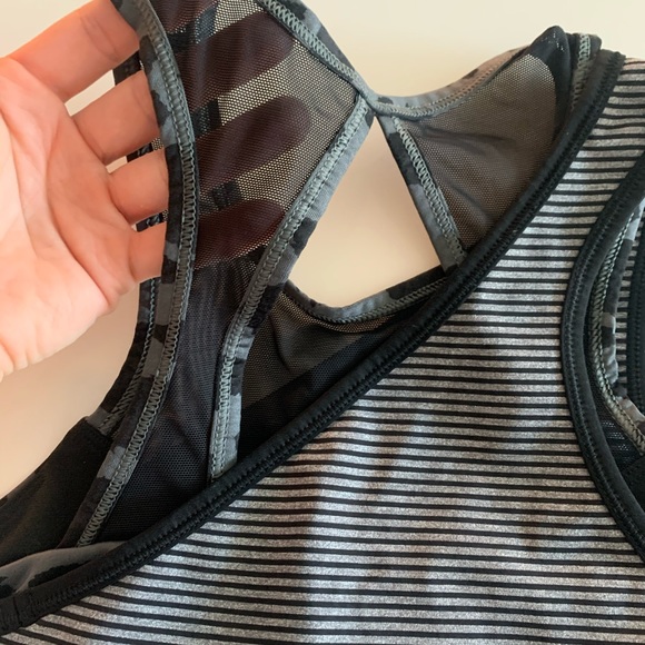 Lululemon pop strip echerry cheetah meshed up tank - Picture 9 of 10